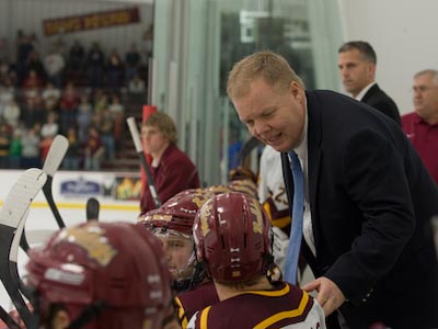 Bulldog hockey coach Bob Daniels will be one of the featured speakers at the "Drop The Puck Night" event.