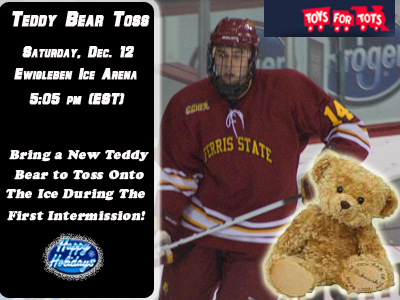 Teddy Bear Toss To Be Held During This Saturday's Bulldog Hockey Game
