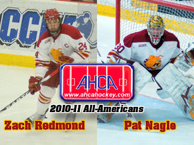 Zach Redmond and Pat Nagle Receive AHCA All-America Distinction