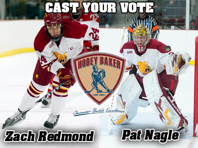 Pat Nagle and Zach Redmond Listed As Hobey Baker Award Candidates