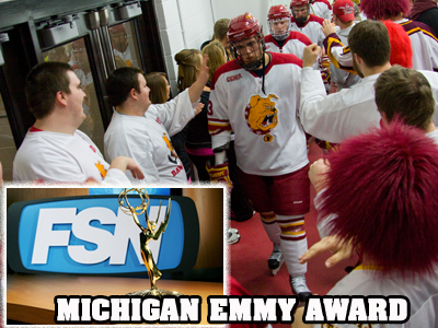 FOX Sports Detroit Receives Award Featuring Ferris State Hockey