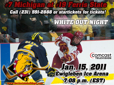 #19 Ferris State and #7 Michigan Square Off This Weekend In A Key CCHA Series