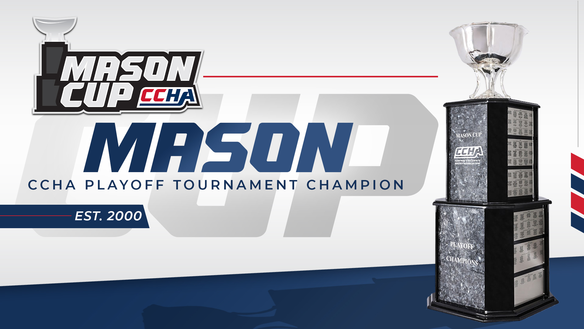 Famed Mason Cup to be Awarded to CCHA Playoff Champion&nbsp;