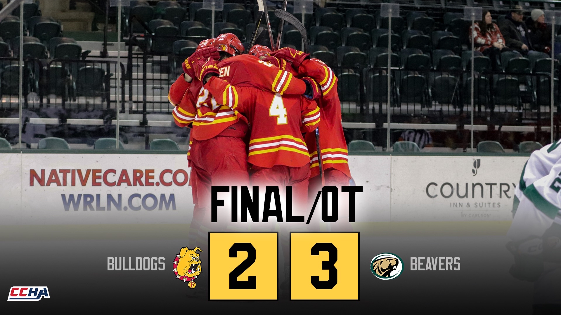 Bulldog Hockey Suffers Overtime Setback on the Road Against Bemidji State