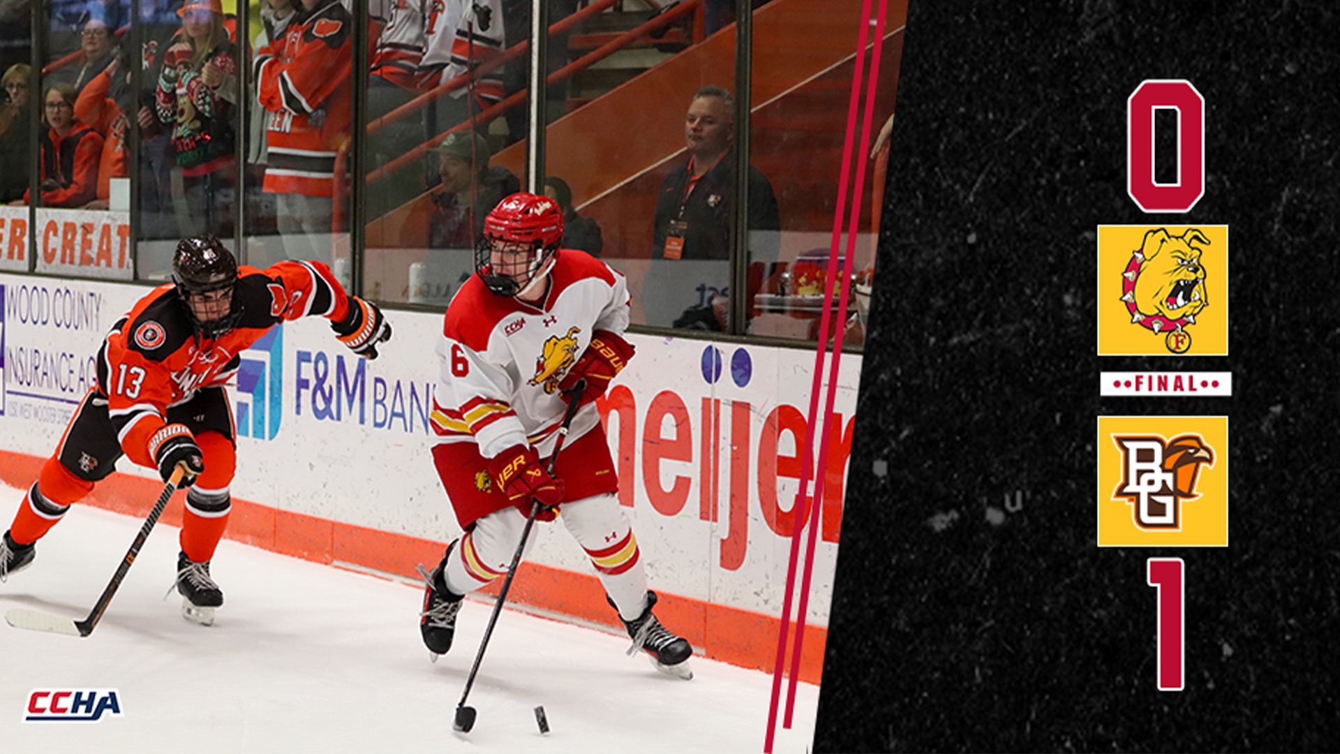 Bulldog Hockey Shutout by Bowling Green on the Road