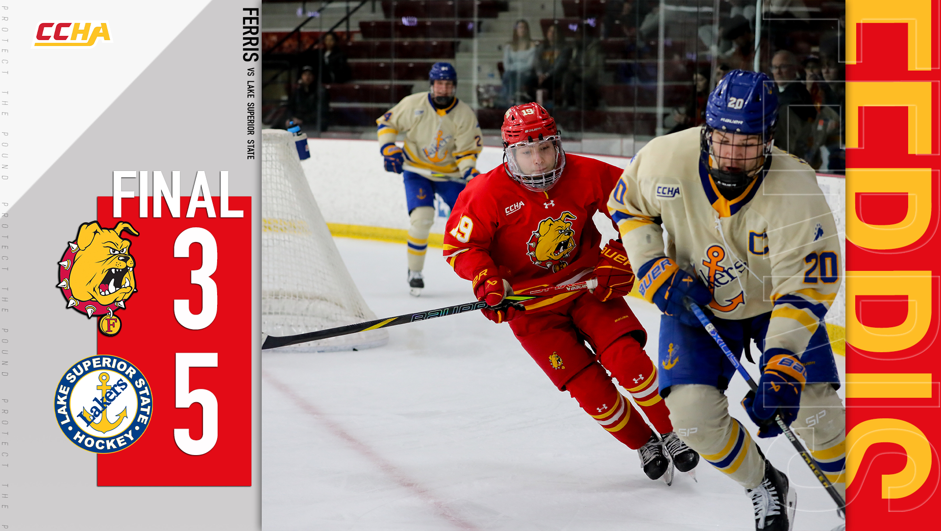 Bulldog Hockey Falls 5-3 to Lake State and Splits Weekend Series