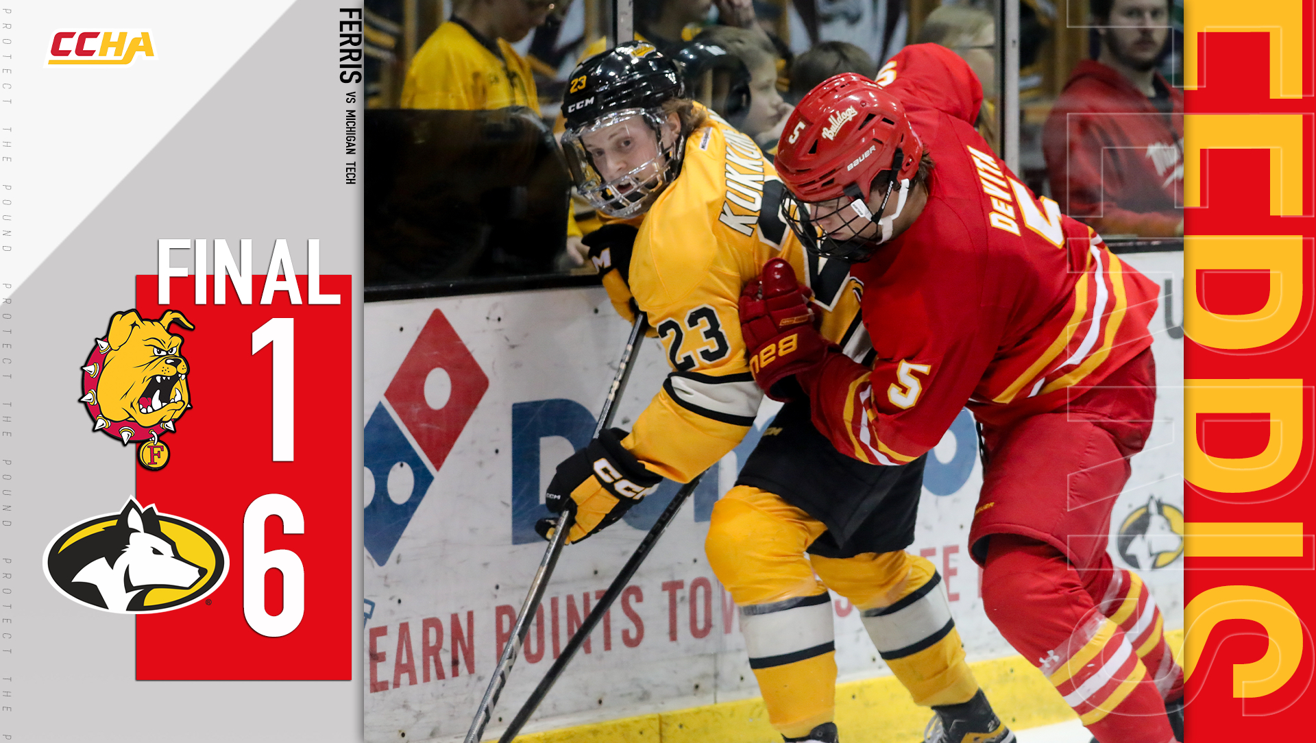 Bulldog Hockey Falls 6-1 to Michigan Tech in Weekend Series Opener