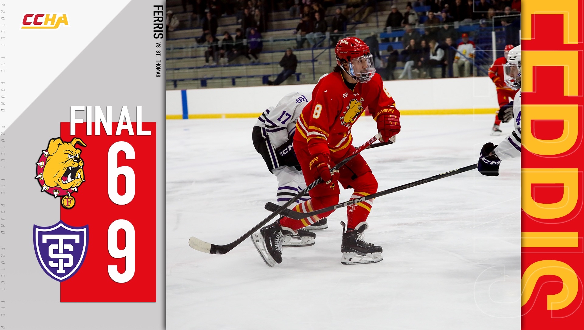 Five Skaters Have Multi-Point Games as Bulldogs Fall to St. Thomas on the Road