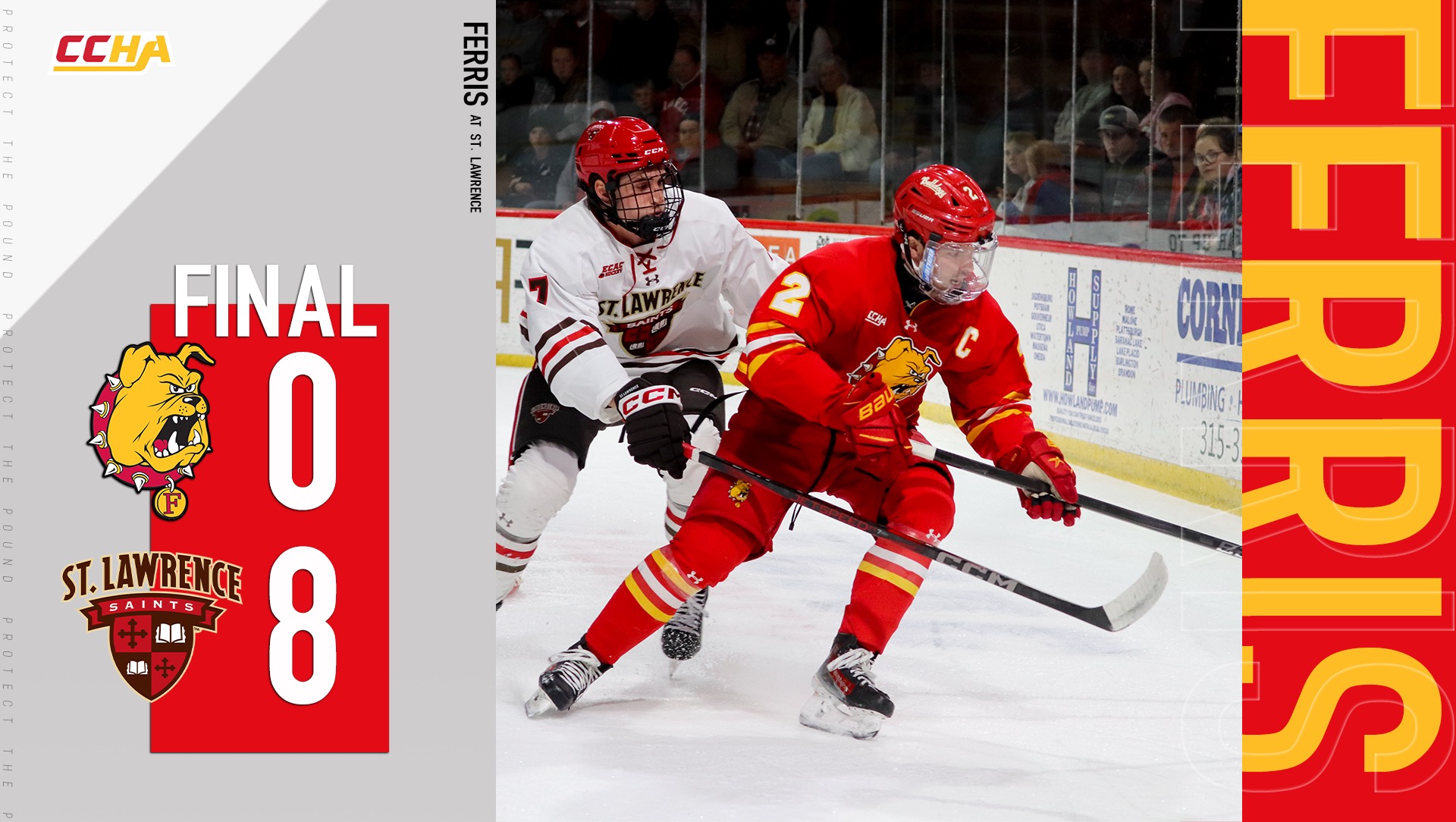Ferris State Hockey Suffers Road Setback Against St. Lawrence