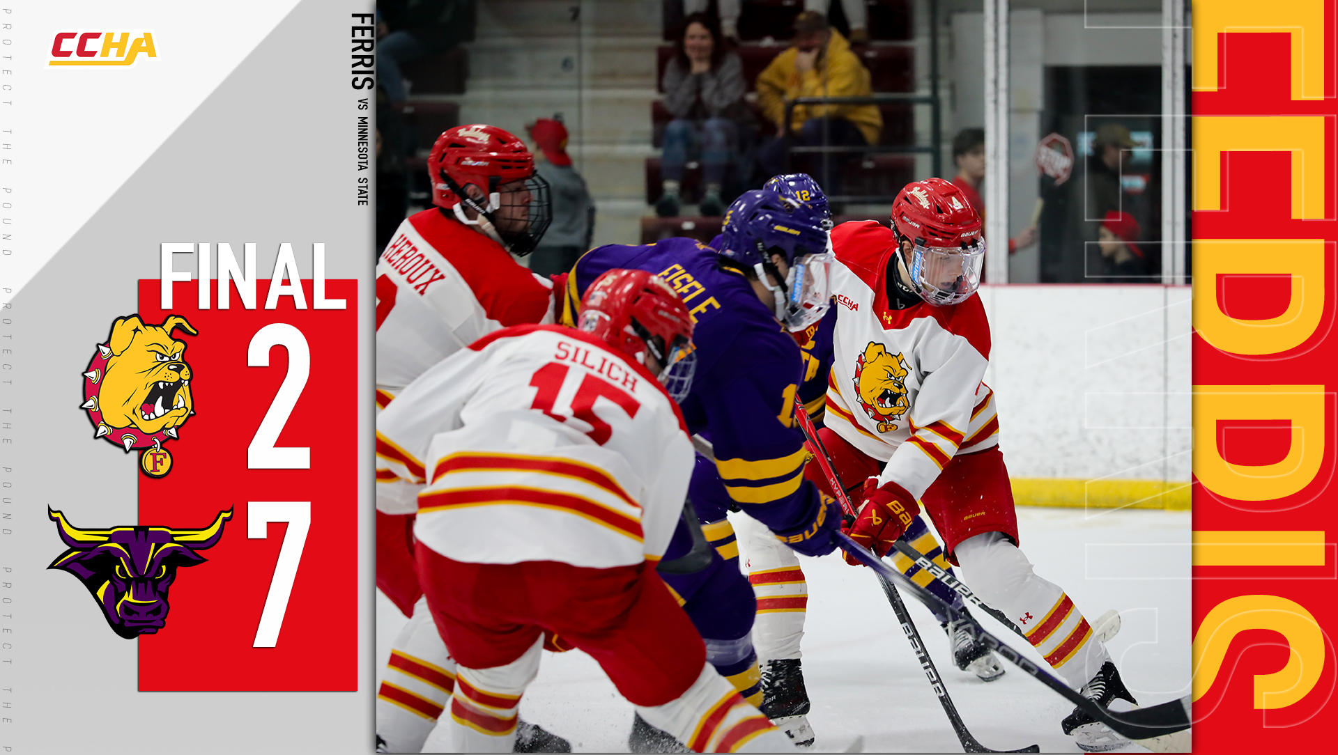 Taulien Extends Point Streak to Five Games as Bulldog Hockey Splits with Minnesota State