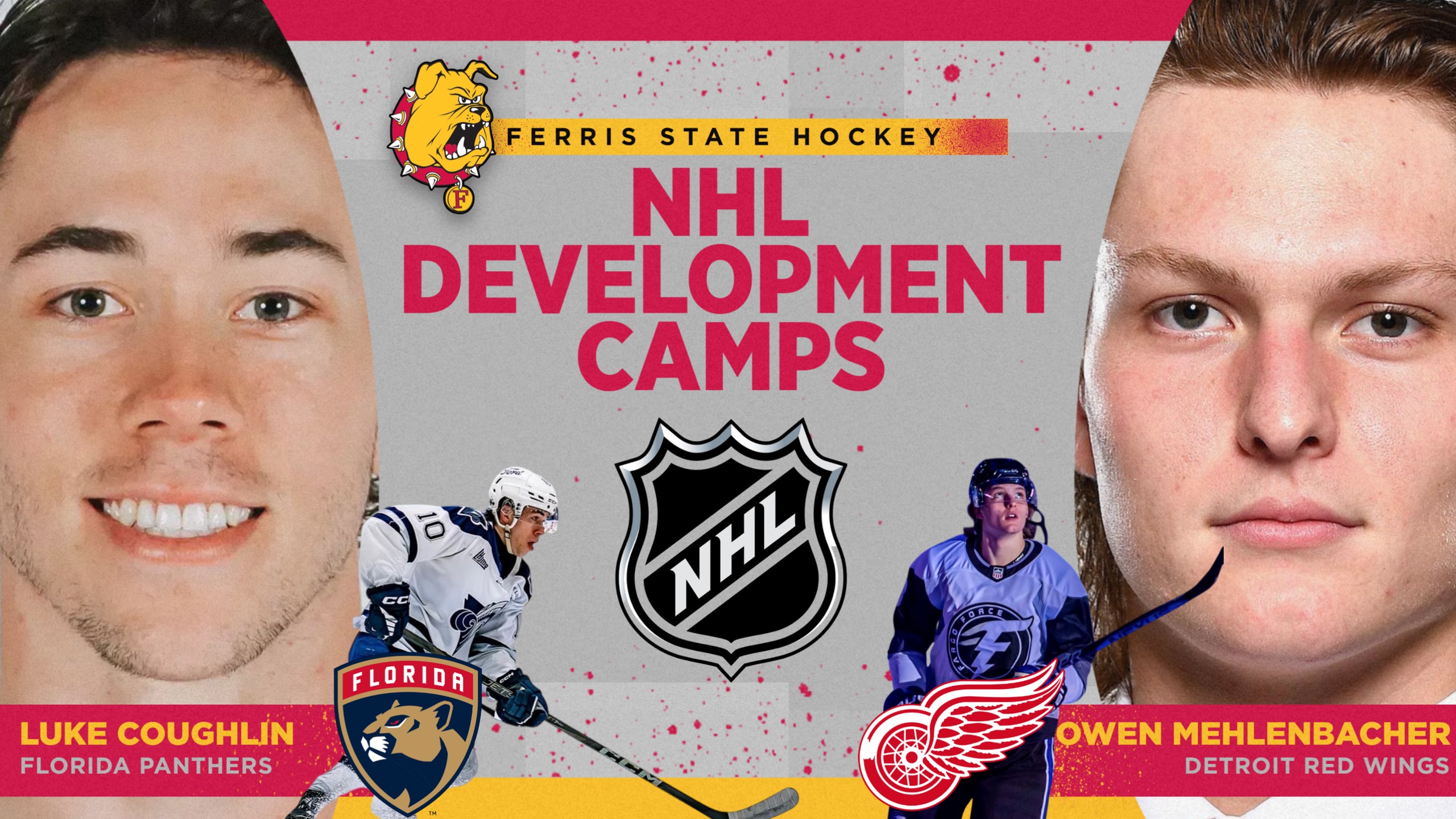 Two Incoming Ferris State Hockey Standouts Earn NHL Development Camp Invites