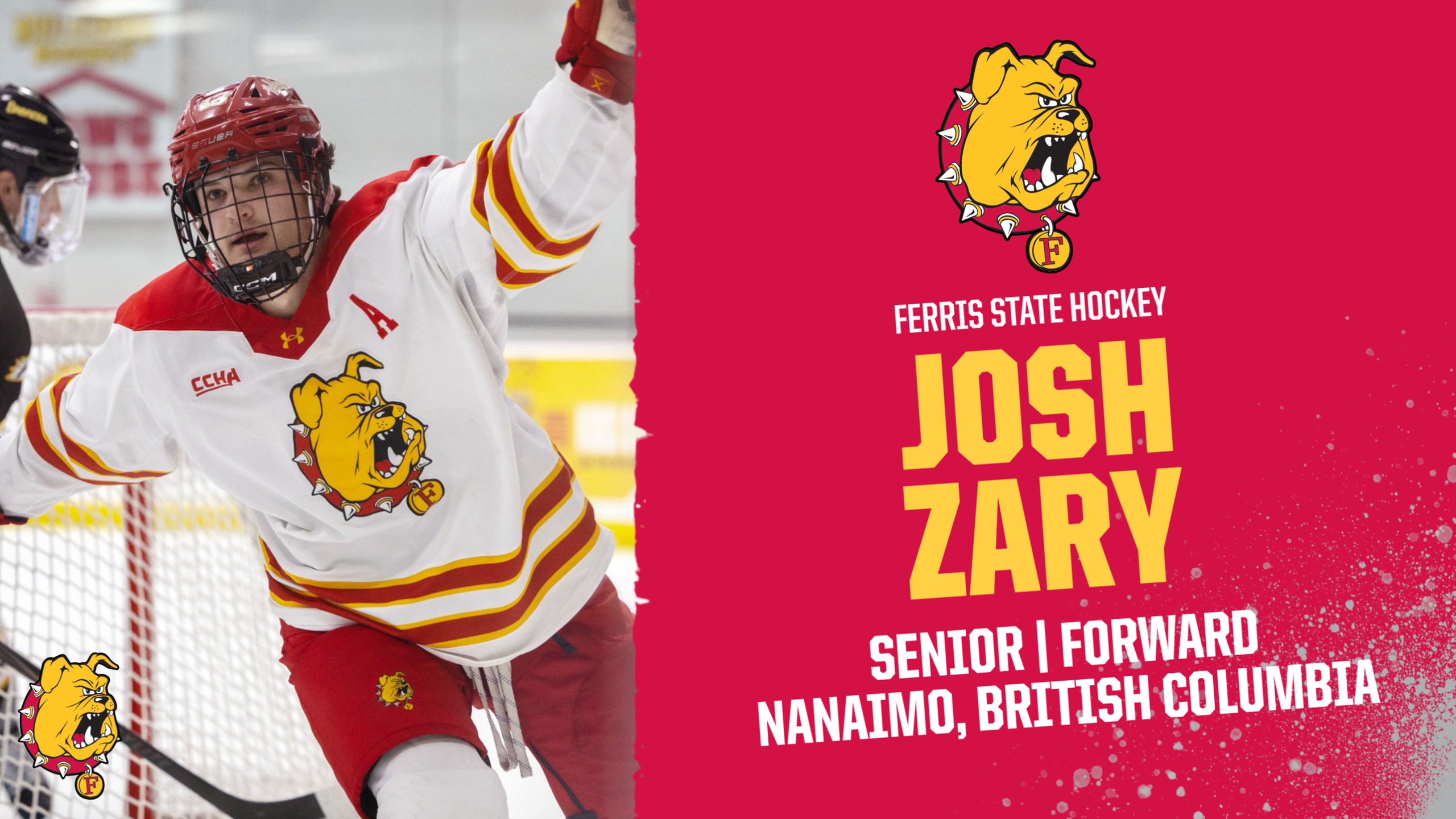 FEATURE: Ferris State Senior Josh Zary Sees Bulldogs Hitting Their Stride at the Right Time as CCHA Tournament Begins