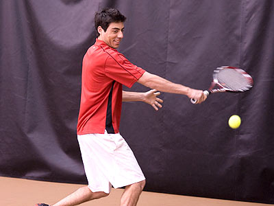Bulldog men's tennis player Brian Anderson