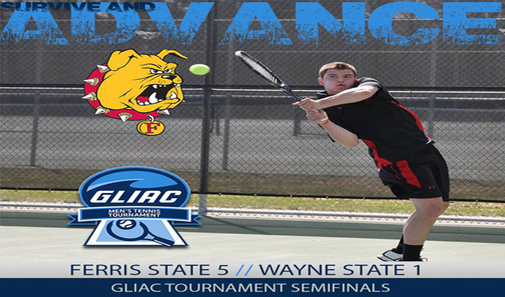 Ferris State Men's Tennis Advances To GLIAC Championship Match With Convincing Win