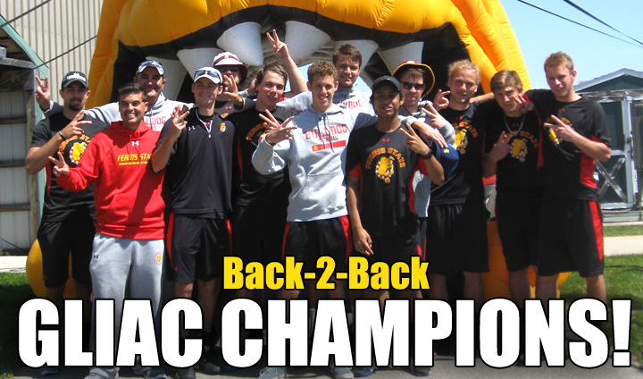 Ferris State Men's Tennis Repeats As GLIAC's Outright Regular Season Champion!