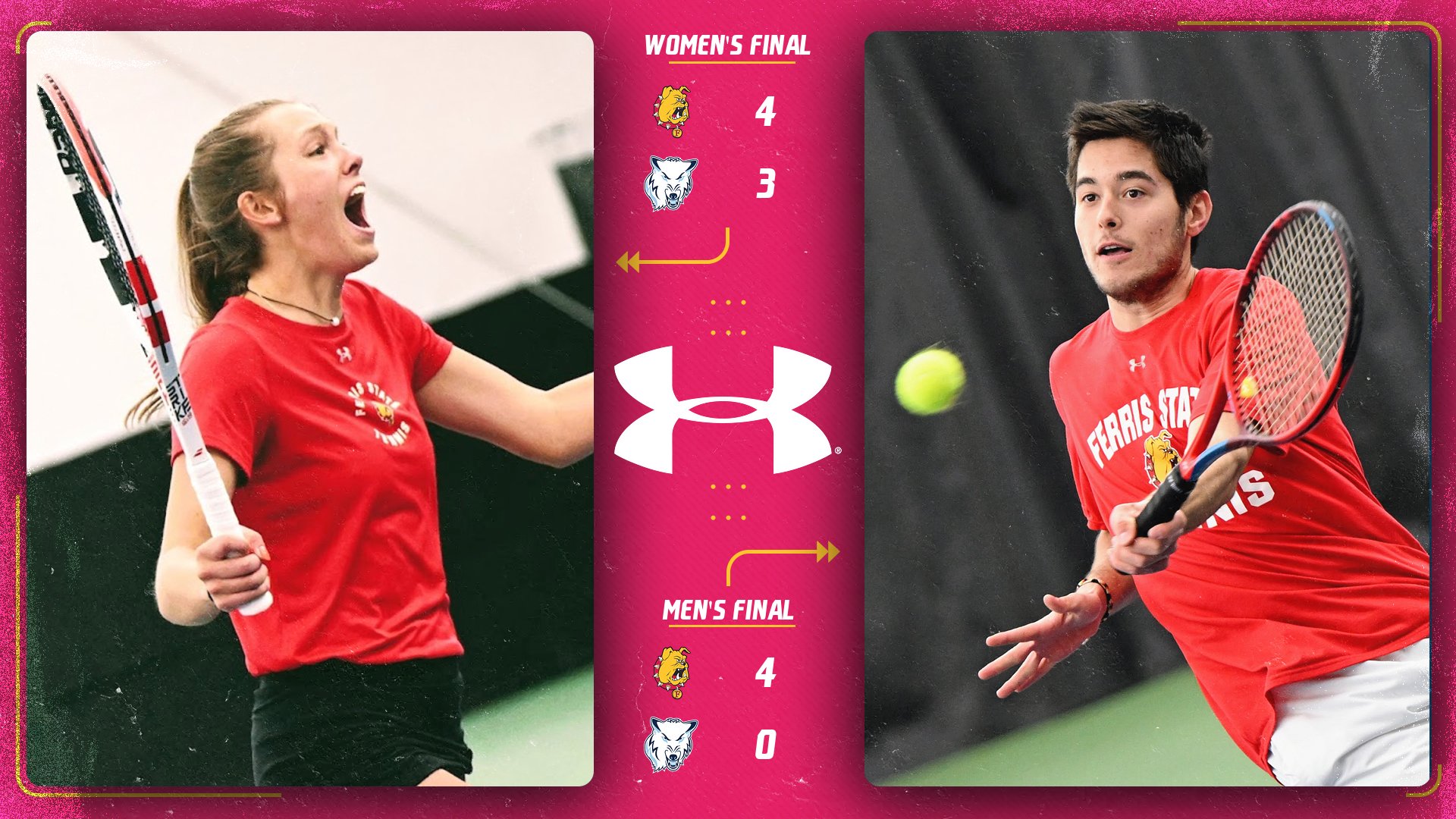 Ferris State Tennis Teams Sweep Longtime Rival Northwood In Regional Play