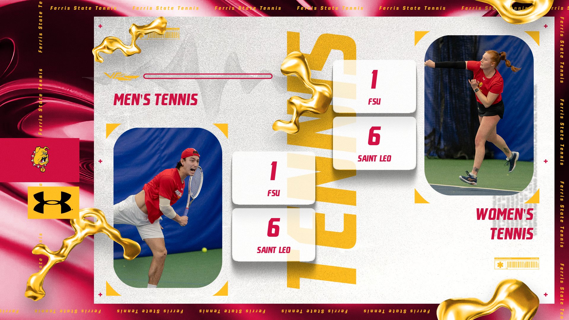 Bulldog Tennis Teams Fall At Nationally Top-Five Ranked Saint Leo