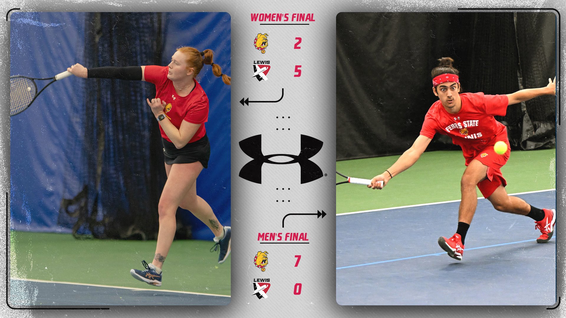 Bulldog Tennis Squads Garner Regional Home Split Against Lewis