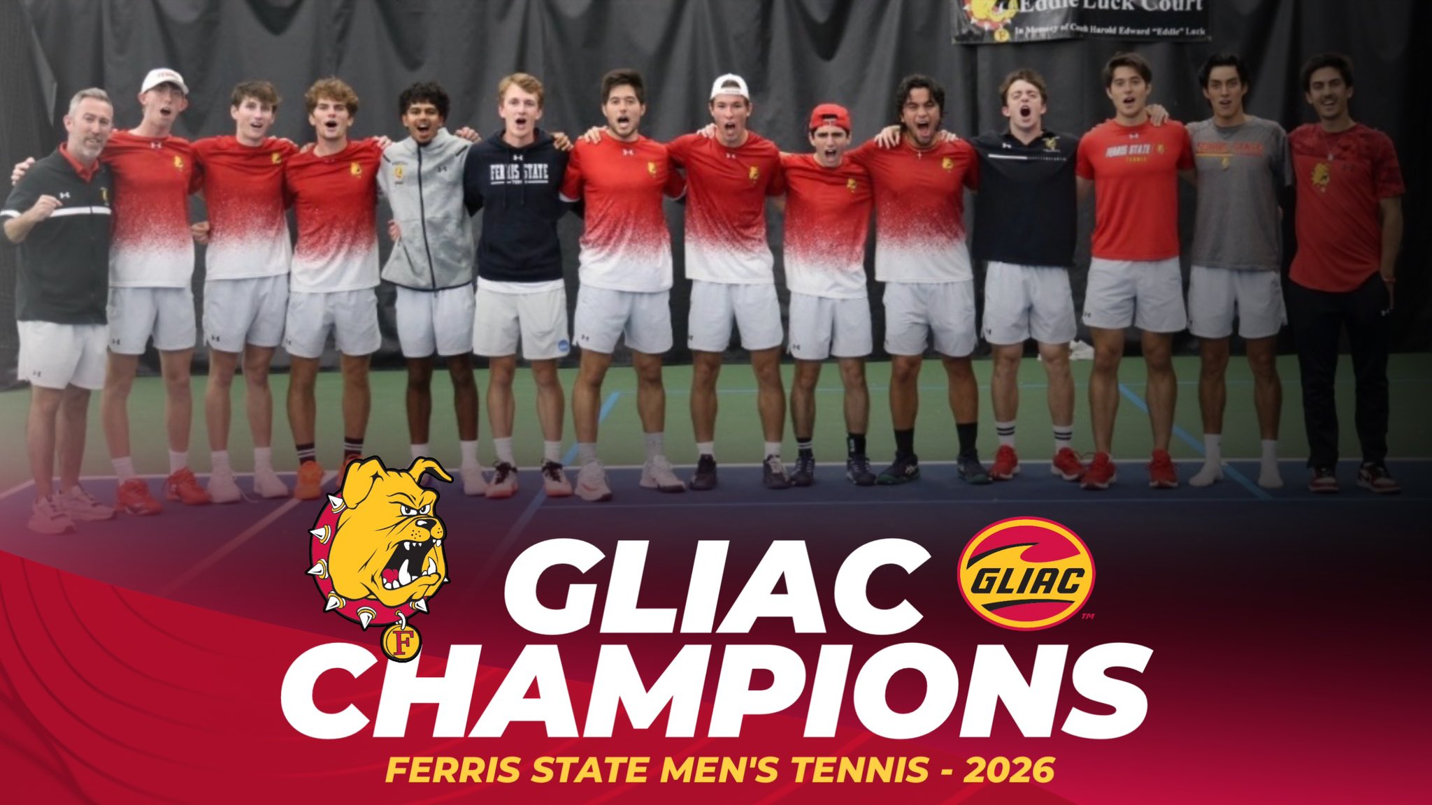 GLIAC CHAMPIONS! Ferris State Men's Tennis Claims 22nd All-Time Conference Regular Season Championship