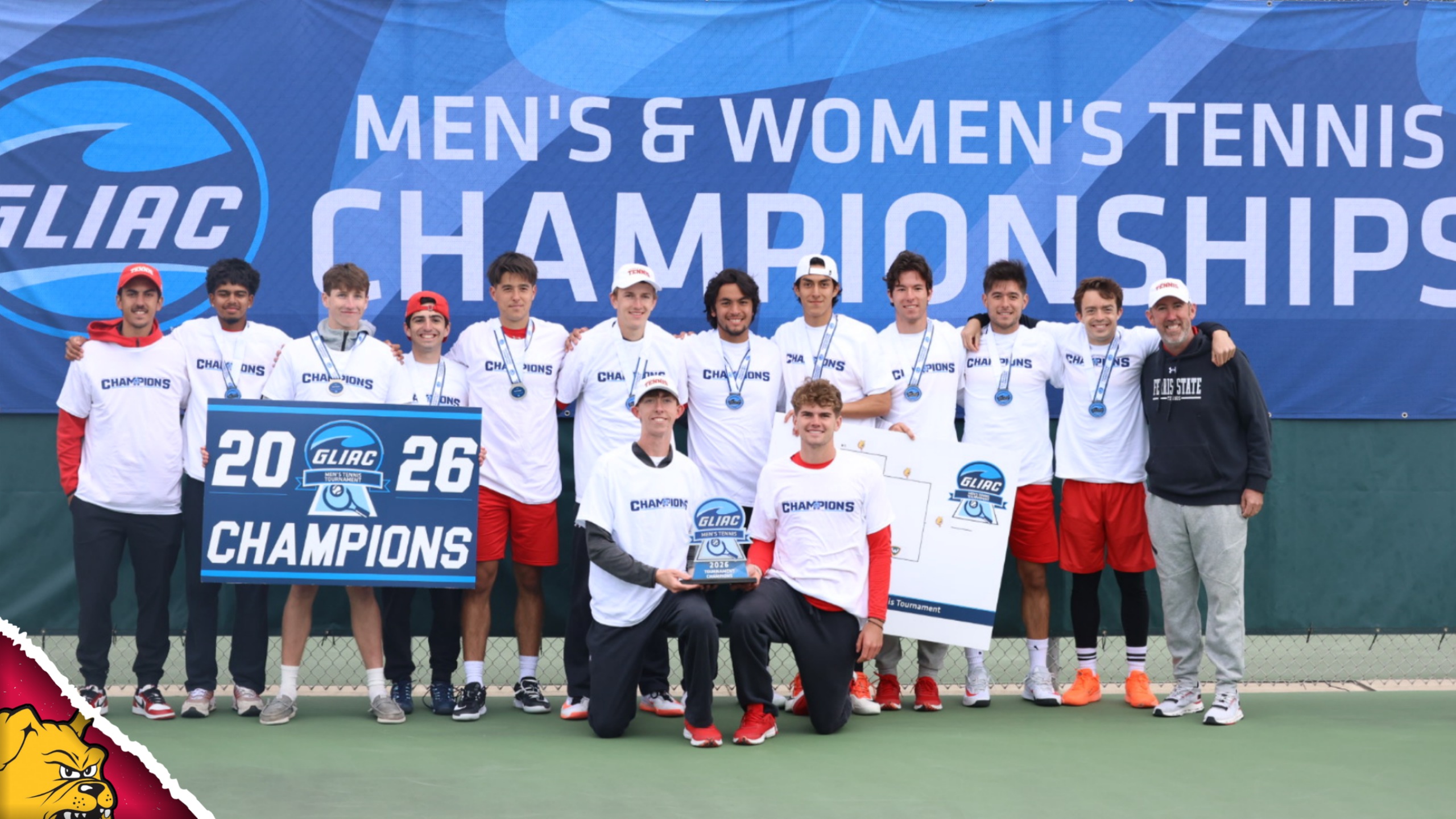 GLIAC TOURNEY CHAMPS! Ferris State Men's Tennis Beats Wayne State To Claim GLIAC Postseason Crown