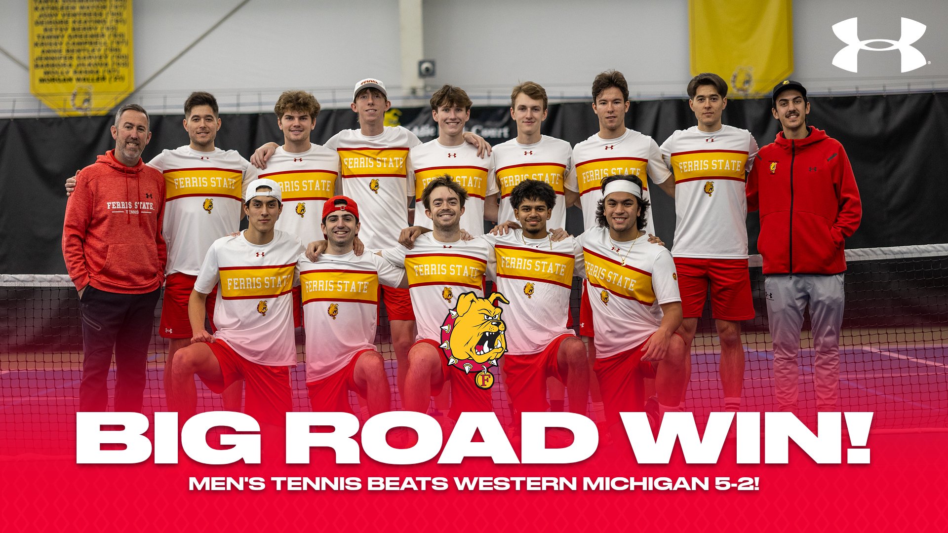D1 UPSET! Ferris State Men's Tennis Notches First Win Over D1 Opponent In At Least 20 Years!