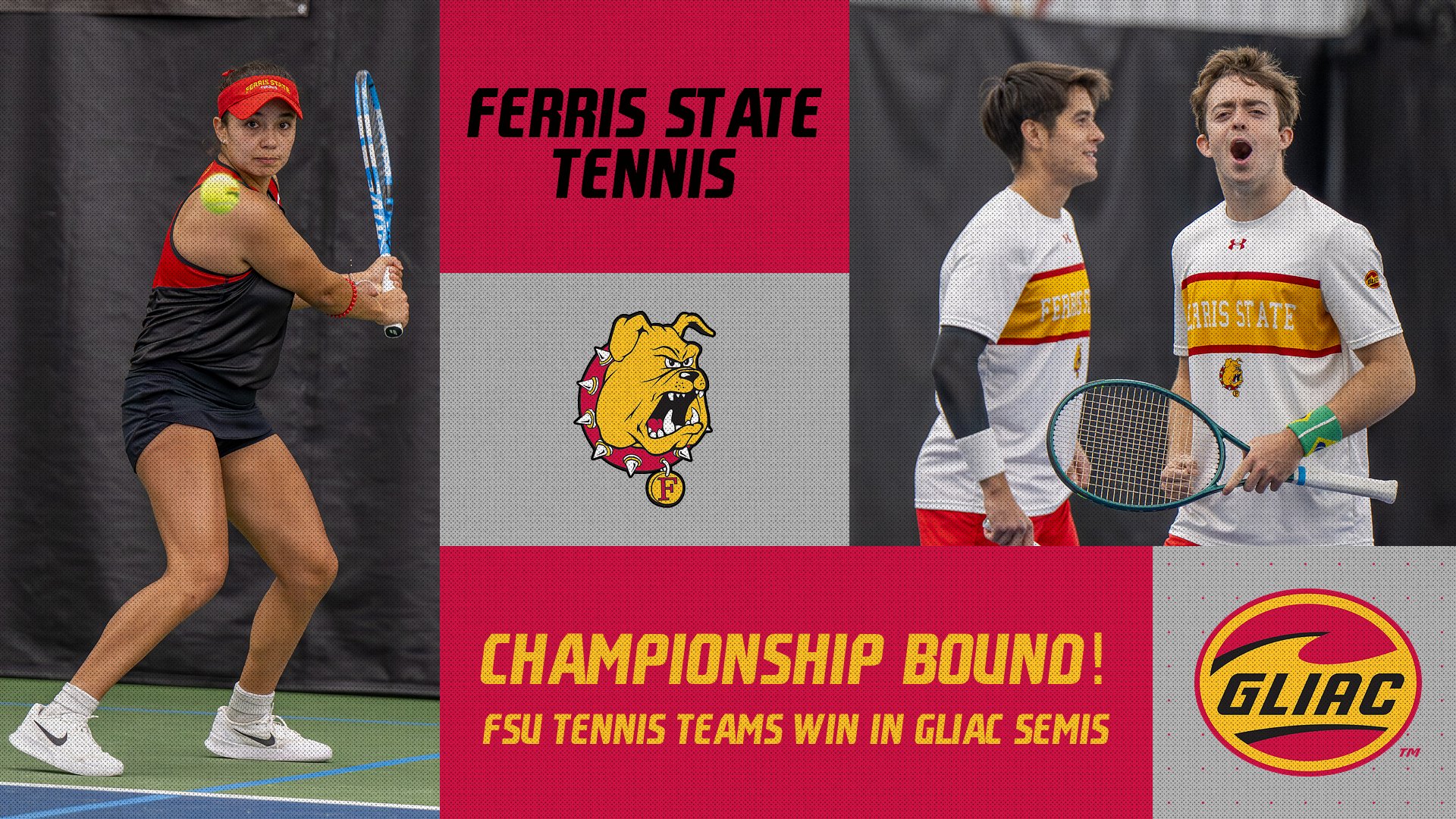 Ferris State Tennis Squads Both Advance To GLIAC Tourney Championship With Semifinal Wins