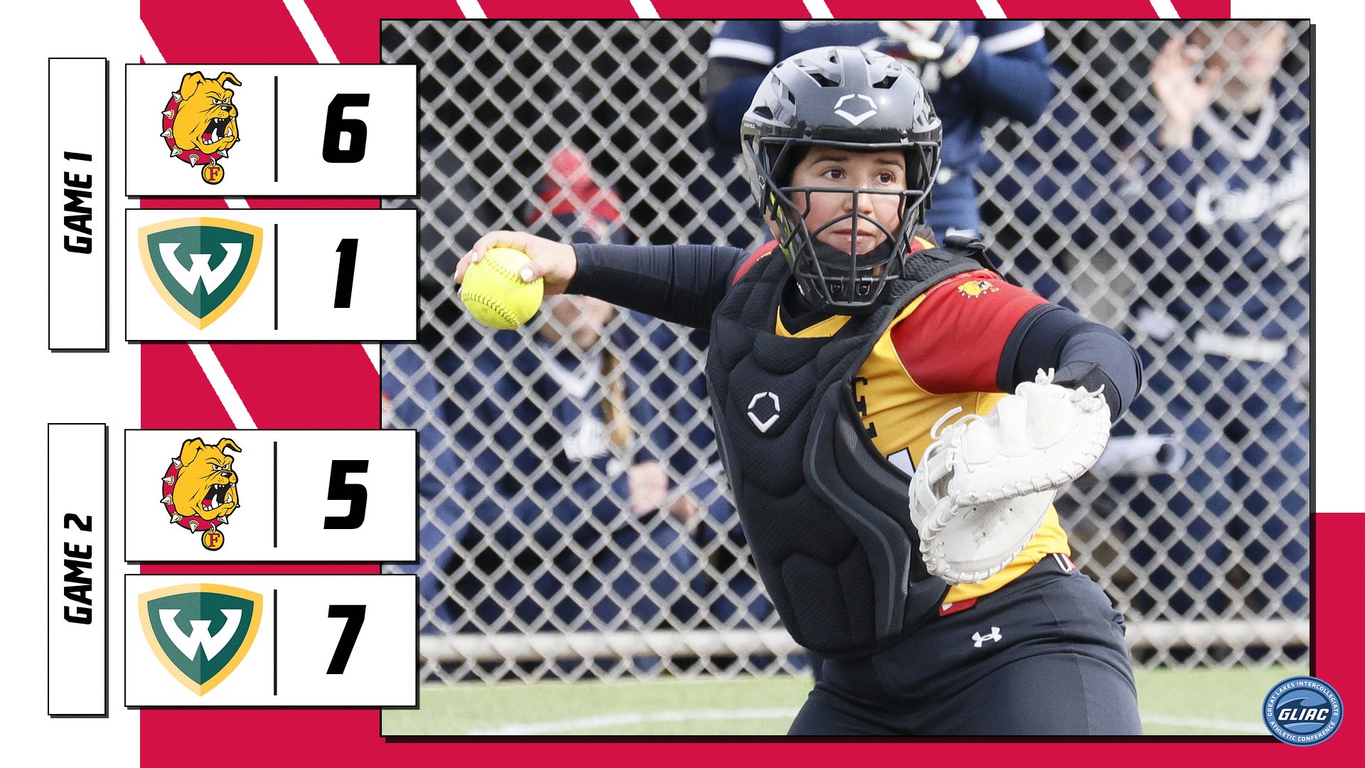 Ferris State Garners League Road Split At Wayne State To Open Week