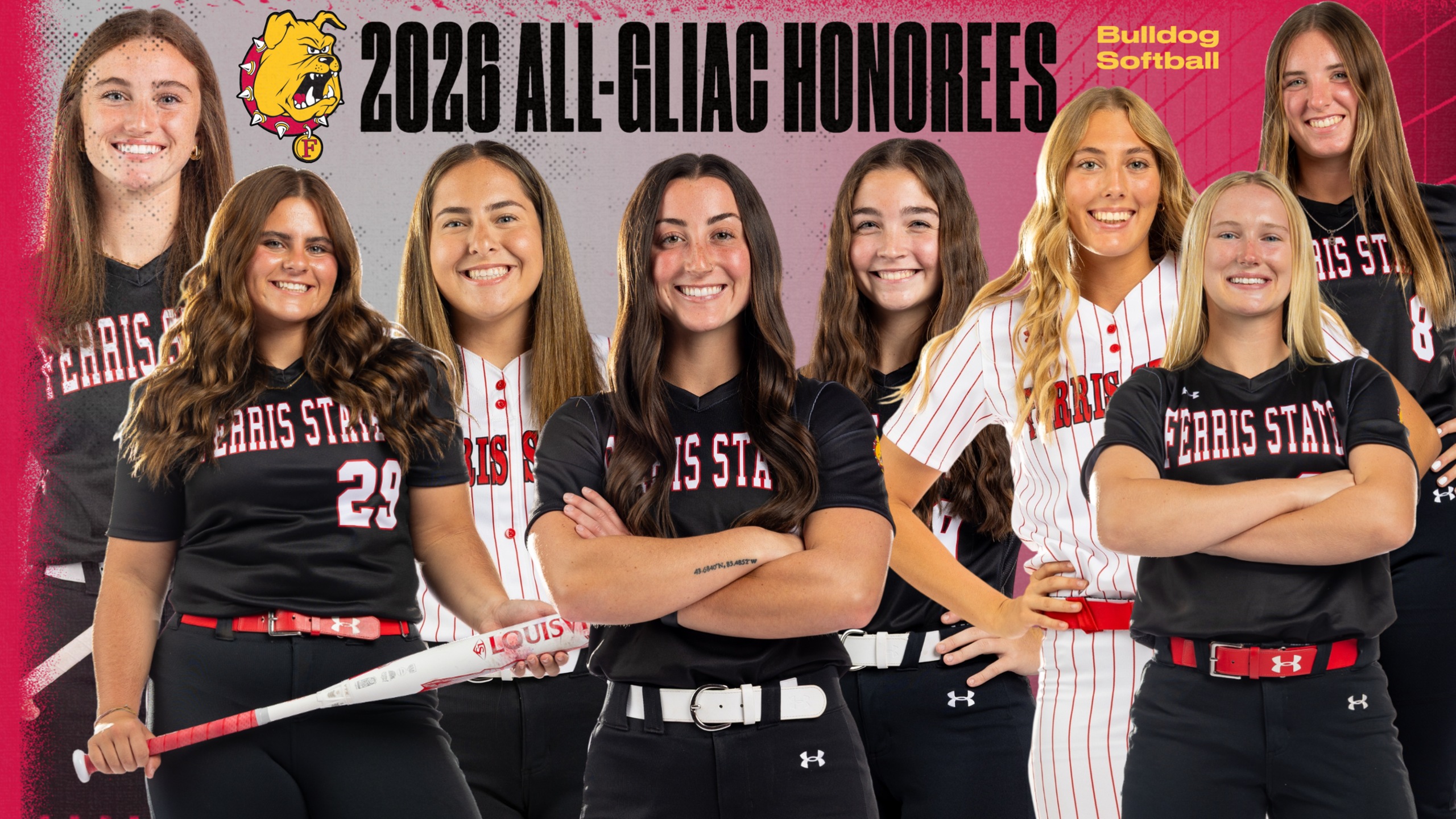 Eight Ferris State Softball Standouts Claim All-GLIAC Accolades For 2026