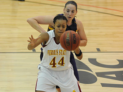 FSU's Tiara Adams battles for the ball against Ashland (Photo by Ed Hyde)
