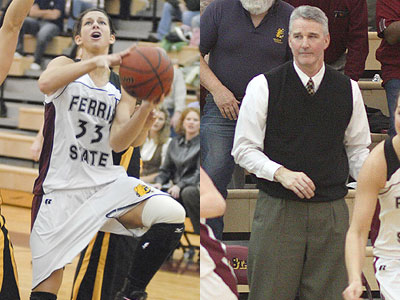 Former Bulldog Rachel Folcik (left) and Mark DeNoyelles (right) will be part of FSU's staff in 2009-10