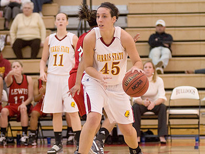 FSU's Leah Kebler & the Bulldogs suffered a regional loss at USI on Wednesday (Photo by Ed Hyde)