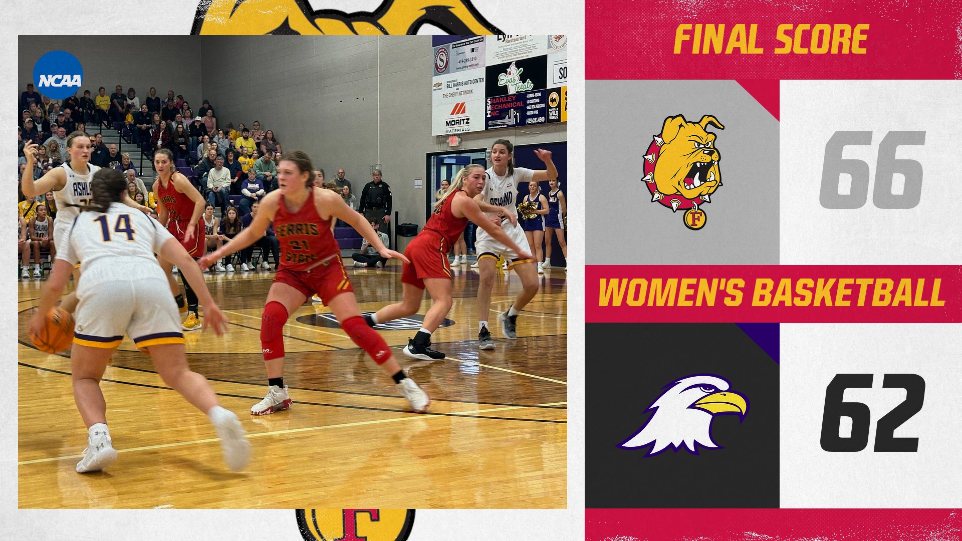 HUGE WIN! #10 Ferris State Knocks Off #1 Ashland In Women's Basketball Road Showdown