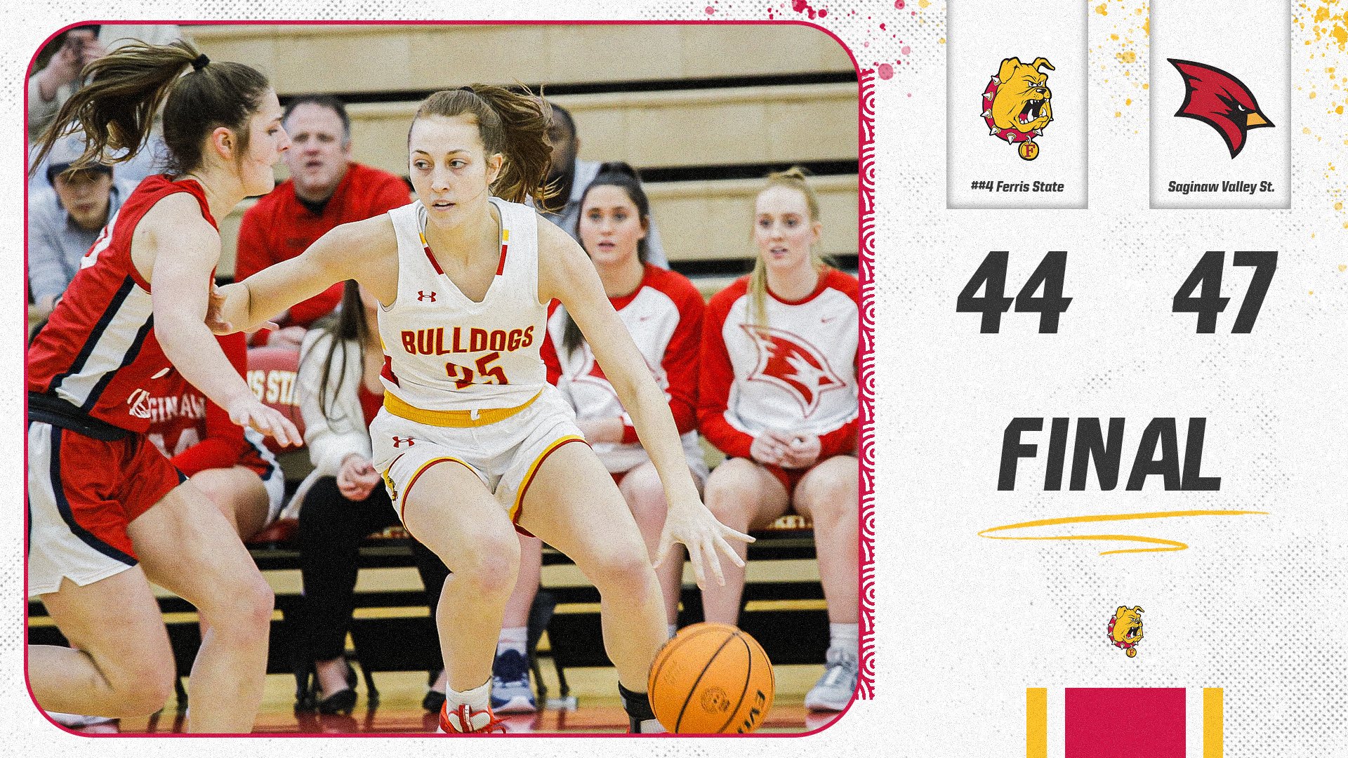 #4 Ferris State Falls At Home To Saginaw Valley State In Low-Scoring GLIAC Battle