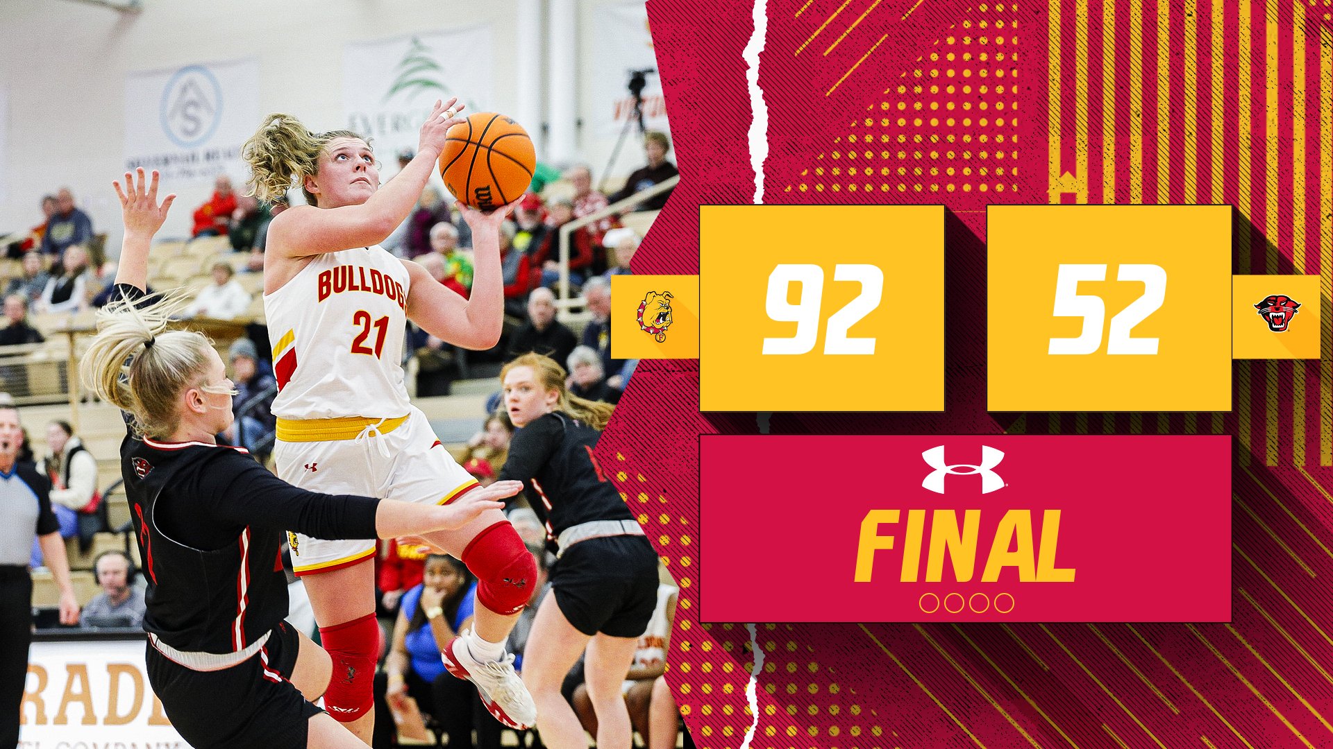 Nation's Ninth-Ranked Bulldogs Race Past Visiting Davenport In GLIAC Play