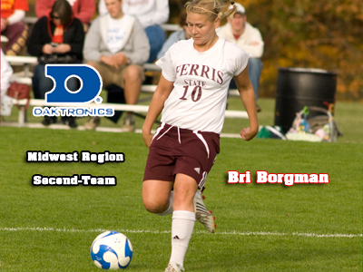 Bri Borgman Receives Daktronics Women's Soccer Laurels
