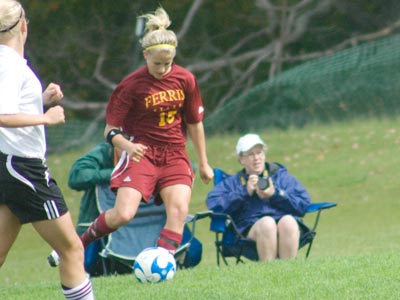 Kasey Ruimveld had one of the Ferris State's four shots on goal in Friday's road setback.