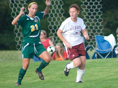 Kari Alsager and Ferris State were unable to overcome six straight Tiffin goals in Friday's match.