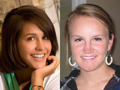 Women's Soccer Recuits Logan DeClercq (left) and Merideth Wetterholt (right)