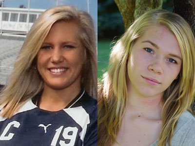 Women's Soccer Recruits Courtney Meharg (left) and Kara Stephens (right)