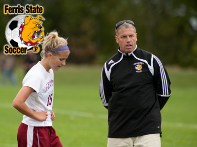 Head coach Matt Kellogg will welcome eight talented student-athletes to the Ferris State 2011 recruiting class.  (Photo by Ed Hyde of FSU Photographic Services)