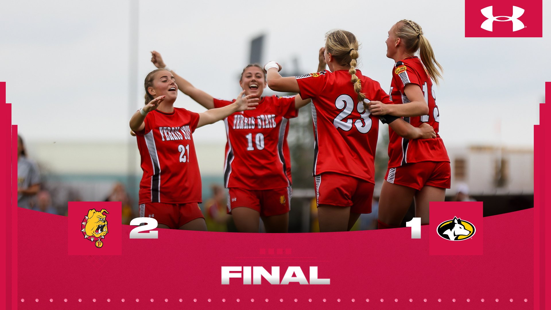 Leavens Scores Late and Helps Ferris State Soccer to Big Road Win Over Michigan Tech