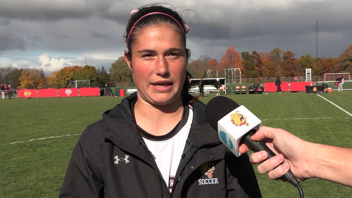 Soccer Postgame Interview vs Michigan Tech - Ella Wolf