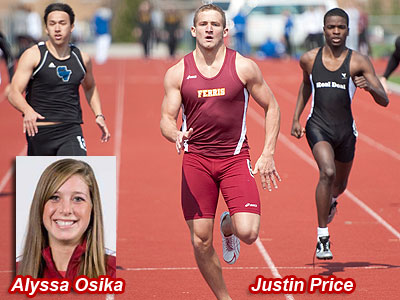 FSU's Alyssa Osika and Justin Price were both individual winners at the Aquinas Invitational (FSU Photo Services)