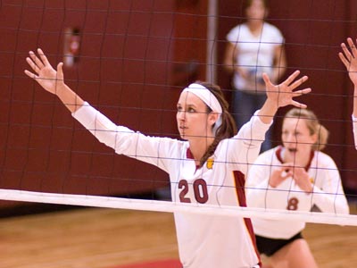 Senior Kristy Gilchrist became the 16th player in Bulldog volleyball history to record 1,000 career kills.
