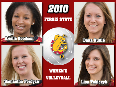 2010 Ferris State women's volleyball team captains