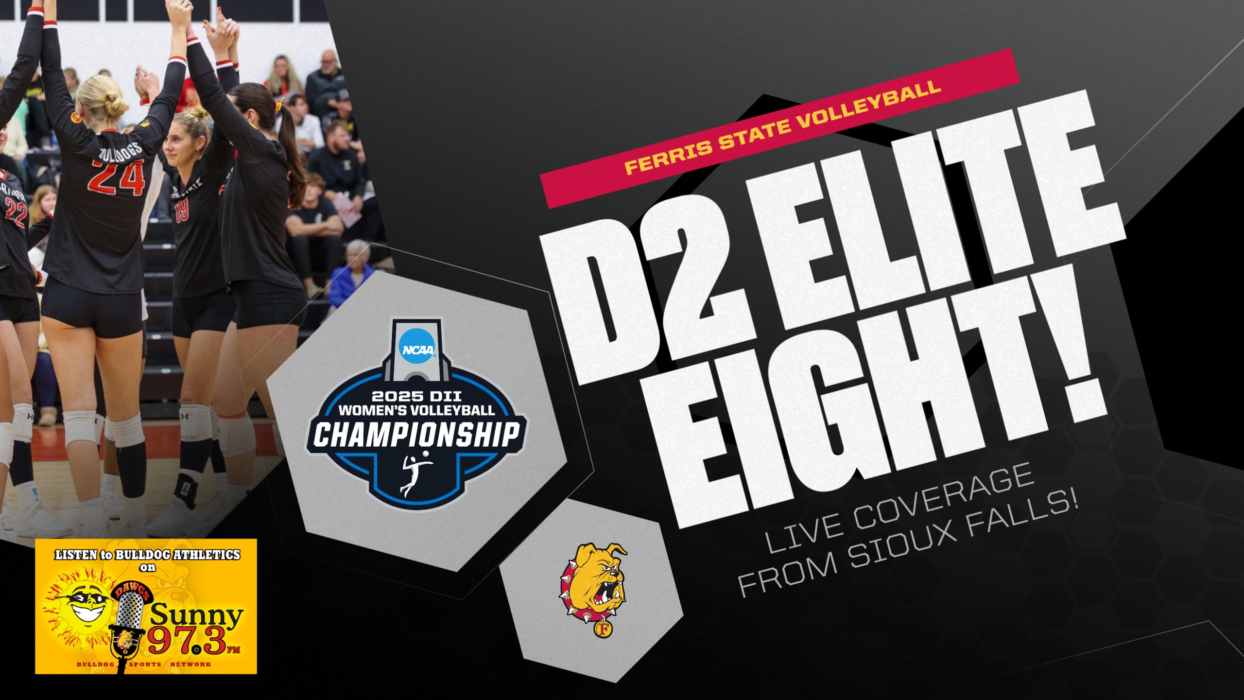 Bulldog Sports Network and Sunny 97.3 To Carry FSU Volleyball Live From D2 Elite Eight