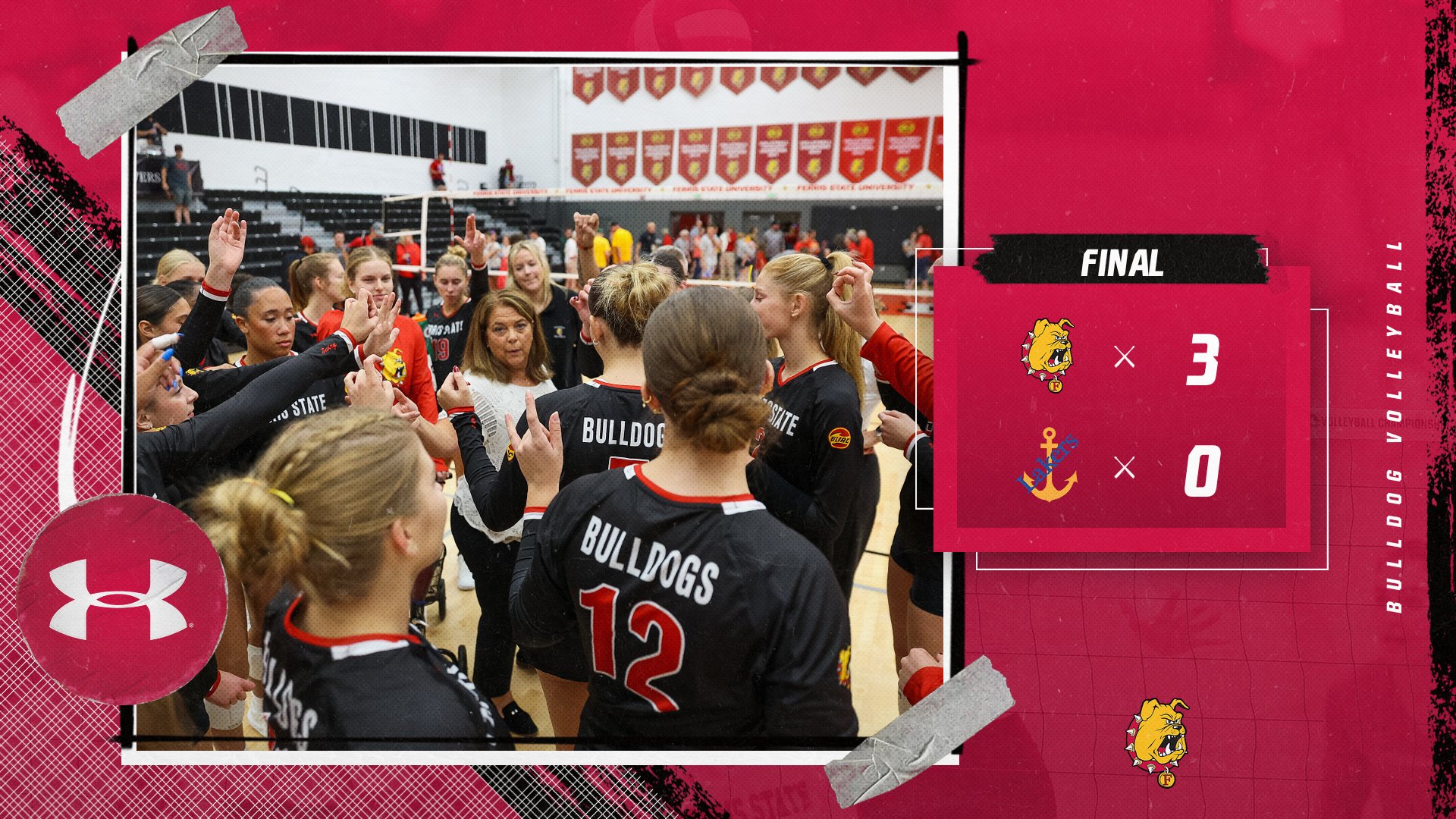 Ferris State Volleyball Sweeps LSSU In Conference Road Match