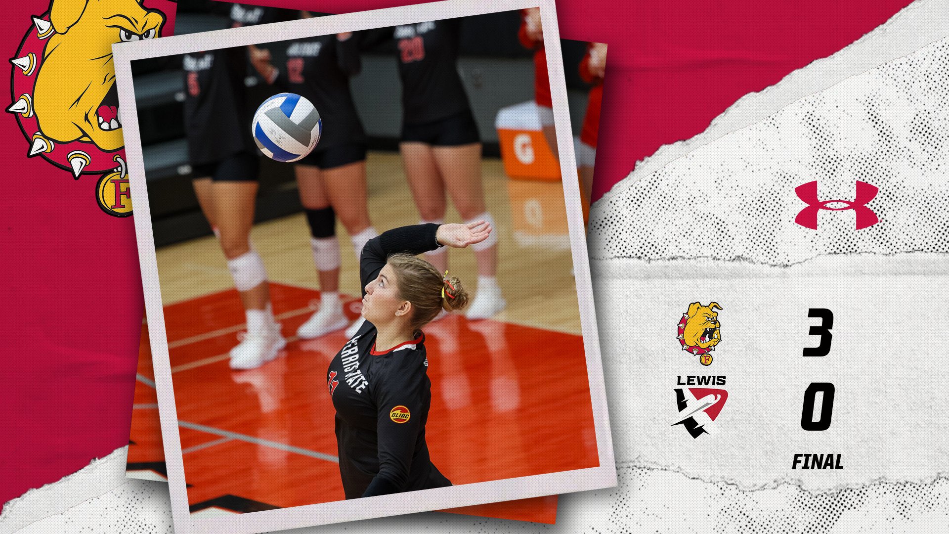 Bulldog Volleyball Caps Unbeaten Weekend With Sweep Over Lewis At Regional Crossover