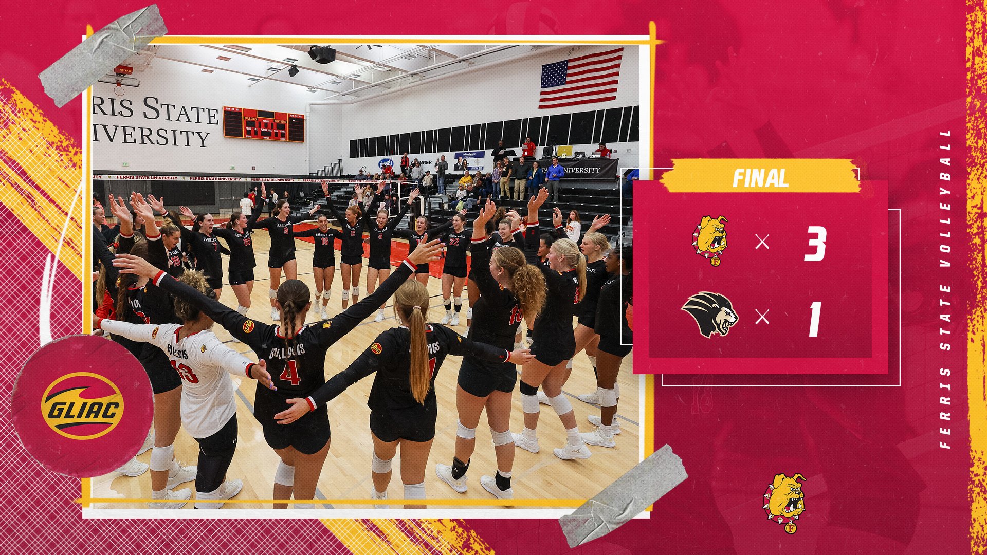 Top-Seeded Ferris State Advances In GLIAC Tourney; Will Host Semifinals & Finals This Weekend
